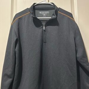 Pebble Beach mens performance 3/4 zip pullover lightweight jacket size M grey